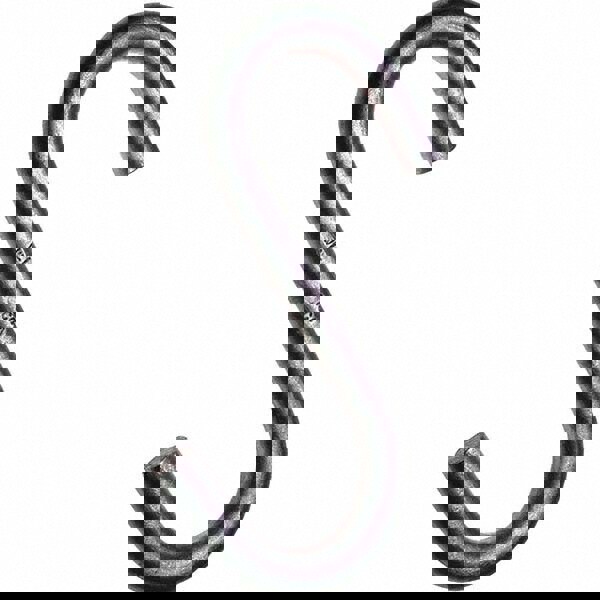 S-hooks; Wire Size (Decimal Inch): 0.3800 ; Length: 4-1/8 (Inch); Load Capacity (Lb.): 500 ; Finish/Coating: Bright/Uncoated ; Material: Alloy Steel; Alloy Steel ; Hooks Opening: 1-1/8 (Inch)